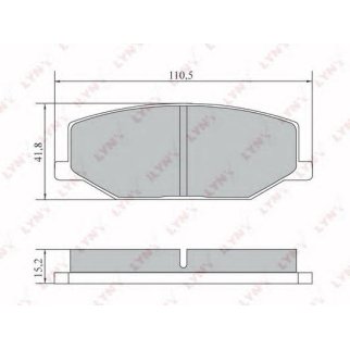 Колодки тормозные передние к-кт LYNXauto BD7304 фото
