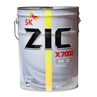 Масло моторное ZIC X7000 AP 5W-30 синтетическое 20 л 192605 фото