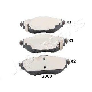 Колодки тормозные Japanparts PA-2000AF фото