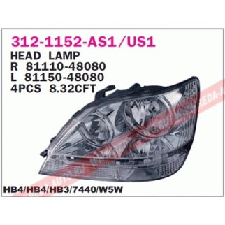 Фара правая DEPO 312-1152R-US1 фото