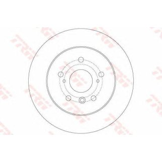 Диск тормозной задний TRW DF6176 фото