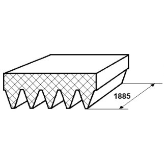 Ремень ручейковый FEBEST 88127-5L1885 фото 2