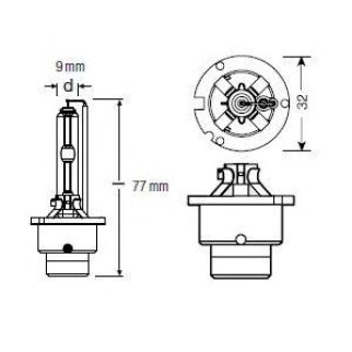 Лампа ксеноновая OSRAM 66240 фото