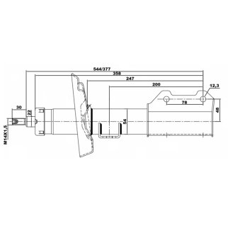 Амортизатор передний FEBEST 18660628FR фото 2
