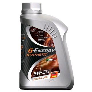 Масло моторное G-Energy Synthetic Extra Life 5W-30 синтетическое 1 л 253142479 фото