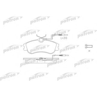 Колодки тормозные PATRON PBP1112 фото
