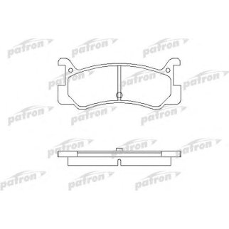 Колодки тормозные дисковые задн DAIHATSU: CHARADE IV 93-99, CHARADE IV седан 94-, GRAN MOVE 96-, MAZDA: 323 III 85-91, 323 III Hatchback 85-91, 323 III Station Wagon 86-95, фото