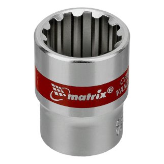 Набор головок торцевых 1/4" 10пр Spline Matrix фото 2