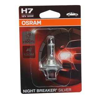 Лампа 12V H7 55W PX26d OSRAM NIGHT BREAKER SILVER 1 шт. 64210NBS-01B фото
