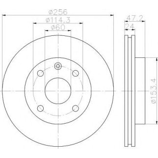 Диск тормозной PAGID 8DD 355 111-361 фото