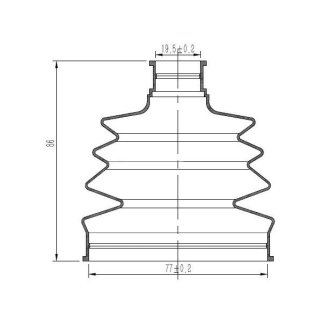 Пыльник ШРУСа TRIALLI FG 2314 фото 3
