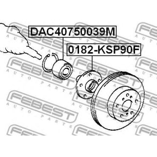Подшипник ступицы FEBEST DAC40750039M фото