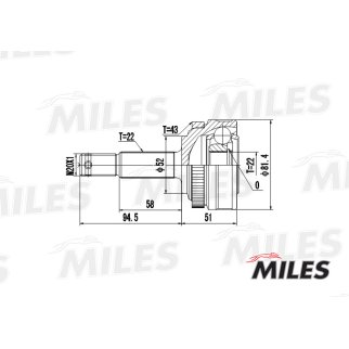 ШРУС OPEL VECTRA A 1.4-1.6 88-95 нар. +ABS фото 3