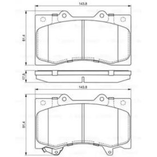 Колодки тормозные передние к-кт BOSCH 0 986 494 693 фото