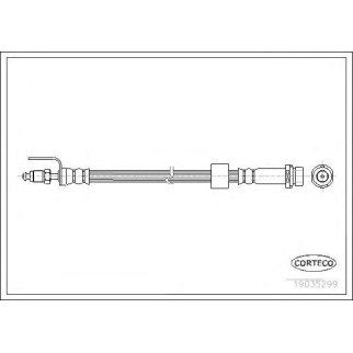 Шланг тормозной CORTECO 19035299 фото