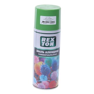 Эмаль алкидная универсальная, зеленое яблоко, аэрозоль 520 мл REXTON RT-101.80 фото