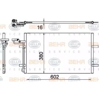 Радиатор кондиционера Hella 8FC 351 319-301 фото