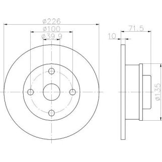 Диск тормозной задний TEXTAR 92041803 фото