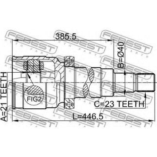ШРУС внутренний FEBEST 2111-FOCRH фото