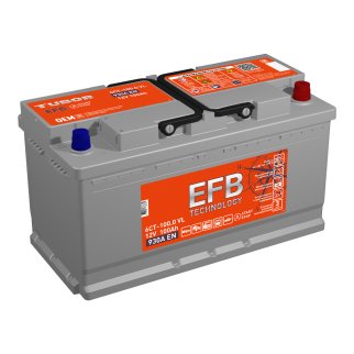 Аккумуляторная батарея TUBOR EFB 6СТ100 обр. 352х175х190 930A фото
