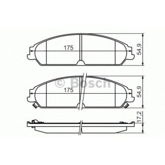 Колодки тормозные передние к-кт BOSCH 0 986 494 483 фото