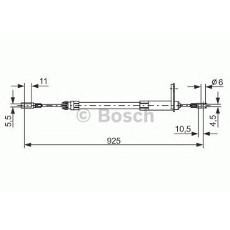 Трос стояночного тормоза правый BOSCH 1 987 477 220 фото