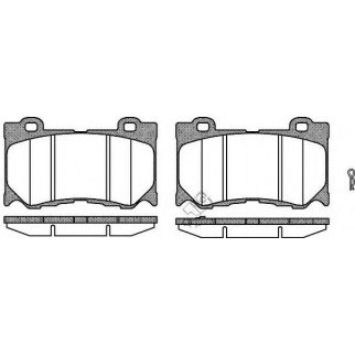Колодки Infiniti G37 08>/M37/M56 11>/Nissan 370Z 09-11 передние к-кт Remsa фото