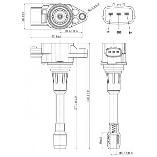 Катушка зажигания FEBEST 02640-002 фото 2