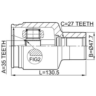 ШРУС внутренний FEBEST 1411-MUS фото 2