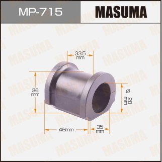 Втулка переднего стабилизатора Masuma MP-715 фото