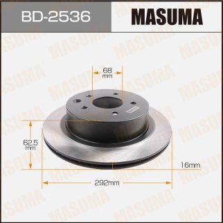 Диск тормозной Masuma BD-2536 фото