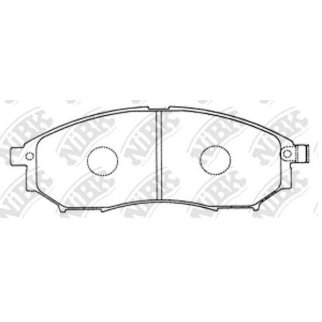 Колодки тормозные передние к-кт NiBK PN2444 фото