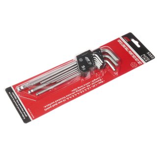 Набор ключей шестигранных Г-обр. с шаром экстрадлинных 1.27-10мм 10пр. JTC фото 1