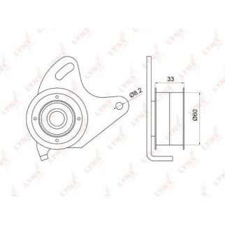 Ролик-натяжитель ремня ГРМ LYNXauto PB-1030 фото