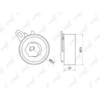 Ролик ГРМ LYNXauto PB1070 фото