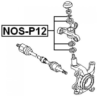 Подшипник поворотного кулака (к-кт) FEBEST NOS-P12 фото 2 Подшипник поворотного кулака (к-кт) FEBEST NOS-P12 фото 2