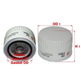 Фильтр масляный SAKURA TC2513 фото