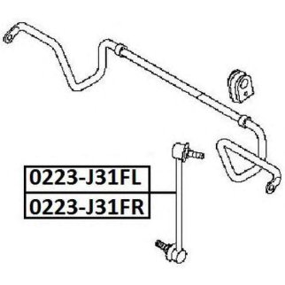 Тяга стабилизатора передняя правая фото