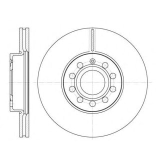 6648.10_диск тормозной передний! Audi A3, Skoda Octavia, VW Golf 1.6-2.0TDi 03> фото
