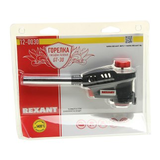Горелка газовая GT-30 с пьезоподжигом паяльного типа REXANT фото 1