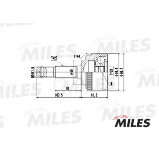 ШРУС наружный MILES GA20312 фото