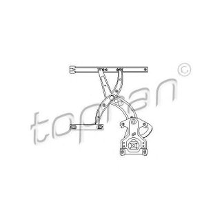 Стеклоподъемник механ. передний левый topran 103590755 фото