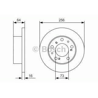 Диск тормозной передн, CITROEN C4 II PICASSO/GRAND PICASSO 13-, C5 Kombi 08-/ PEUGEOT 308 II 13-, 407 04--11, 508 10- фото