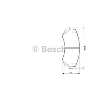 Колодки тормозные передние к-кт BOSCH 0 986 424 489 фото