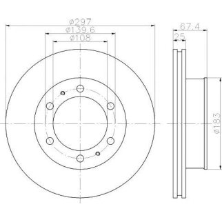 Диск тормозной передний вентилируемый TEXTAR 92222600 фото