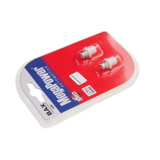 Лампа T5 (W2*4.6d с патроном B8.5d) 1 SMD 3528 WHITE блистер (2шт) 6000K 12V MEGAPOWER фото 1