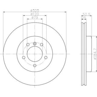 Диск тормозной передний вентилируемый TEXTAR 92106905 фото