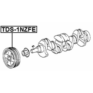 Шкив коленвала FEBEST TDS-1NZFE фото 2