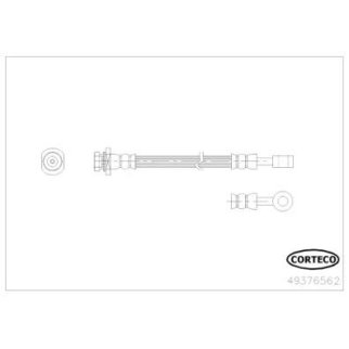 Шланг тормозной CORTECO 49376562 фото