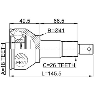 ШРУС наружный FEBEST 3110-800 фото 2